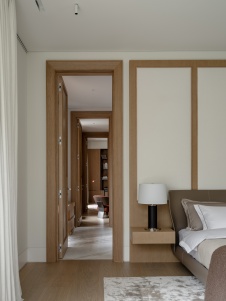 Фото интерьера спальни дома в стиле фьюжн 