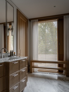 Фото интерьера санузла дома в стиле фьюжн 