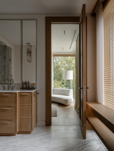 Фото интерьера санузла дома в стиле фьюжн 