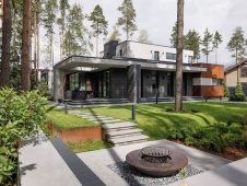 Фото фасада дома в стиле минимализм