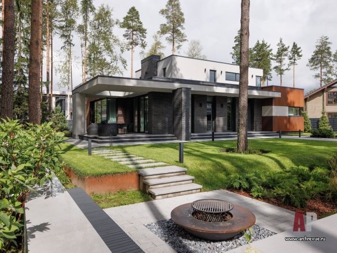 Фото фасада дома в стиле минимализм