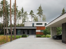 Фото фасада дома в стиле минимализм