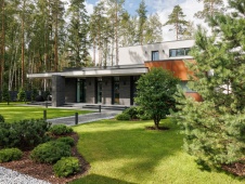 Фото фасада дома в стиле минимализм