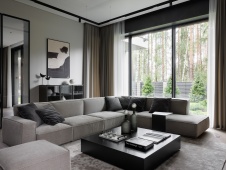 Фото интерьера зоны отдыха дома в стиле минимализм 