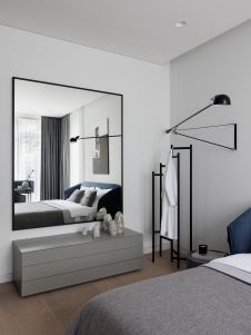 Фото интерьера спальни дома в стиле минимализм 