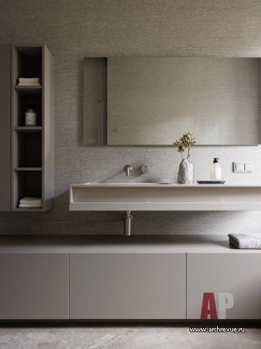 Фото интерьера санузла дома в стиле минимализм 