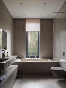 Фото интерьера санузла дома в стиле минимализм 