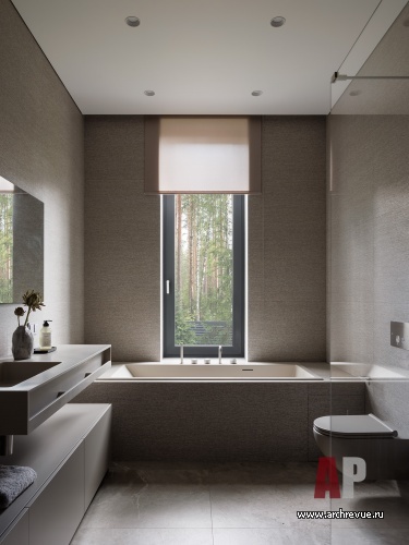 Фото интерьера санузла дома в стиле минимализм 