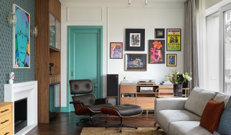 Яркая квартира с элементами ретро в Екатеринбурге