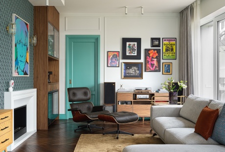 Яркая квартира с элементами ретро в Екатеринбурге