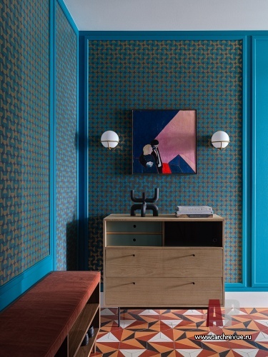 Фото интерьера входной зоны квартиры в стиле фьюжн