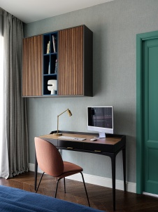 Фото интерьера кабинета квартиры в стиле фьюжн 