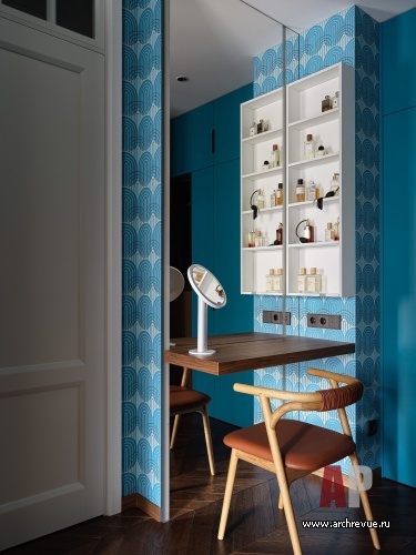 Фото интерьера будуара квартиры в стиле фьюжн 