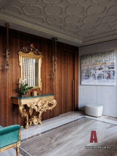 Фото интерьера входной зоны пентхауса в стиле фьюжн