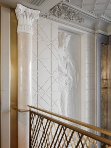 Фото интерьера гостиной пентхауса в стиле фьюжн 