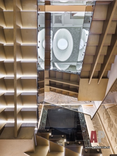 Фото лестницы пентхауса в стиле фьюжн 