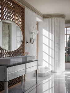 Фото интерьера санузла пентхауса в стиле фьюжн