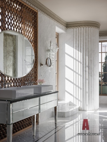 Фото интерьера санузла пентхауса в стиле фьюжн