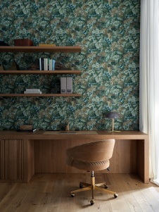 Фото интерьера кабинета дома в стиле фьюжн