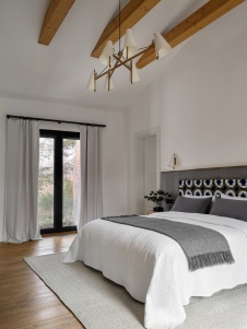 Фото интерьера спальни дома в стиле фьюжн