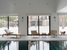 Фото интерьера бассейна дома в стиле фьюжн