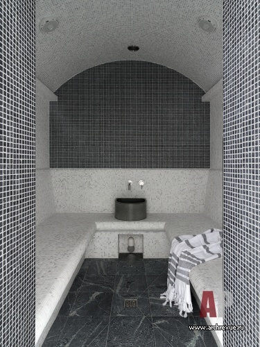 Фото интерьера хаммама дома в стиле фьюжн