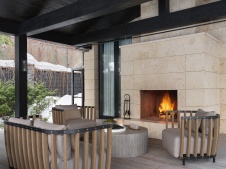 Фото каминной дома в стиле фьюжн