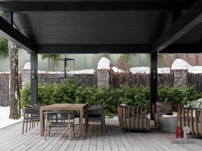 Фото террасы дома в стиле фьюжн