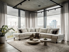 Фото интерьера зоны отдыха квартиры в стиле лофт