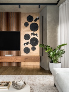 Фото интерьера гостиной квартиры в стиле лофт