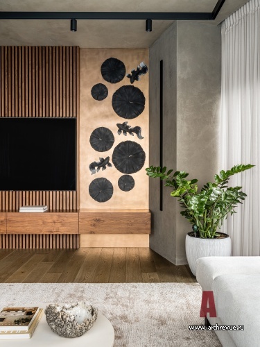 Фото интерьера гостиной квартиры в стиле лофт