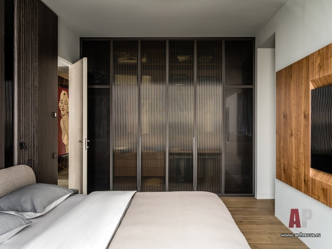 Фото интерьера спальни квартиры в стиле лофт