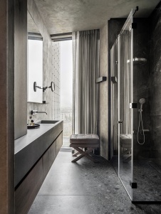 Фото интерьера санузла квартиры в стиле лофт