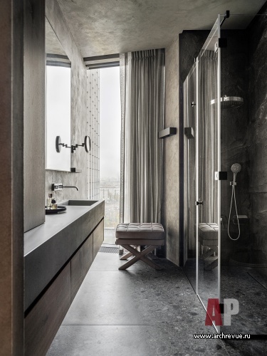 Фото интерьера санузла квартиры в стиле лофт