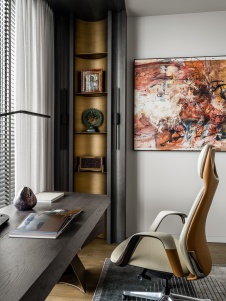 Фото интерьера кабинета квартиры в стиле лофт