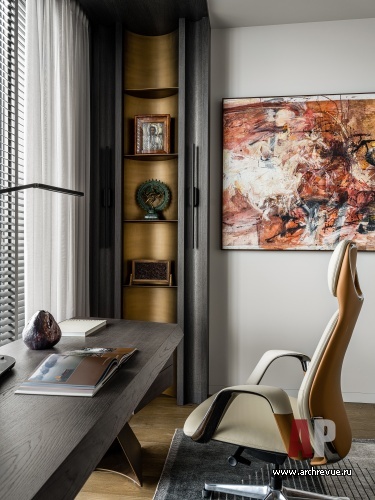 Фото интерьера кабинета квартиры в стиле лофт