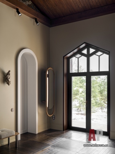 Фото интерьера входной зоны дома в стиле фьюжн