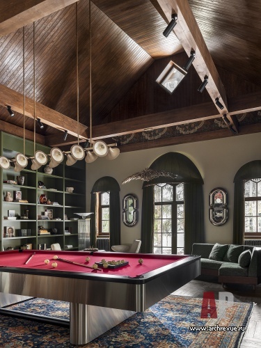 Фото интерьера гостиной дома в стиле фьюжн