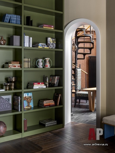 Фото интерьера гостиной дома в стиле фьюжн 