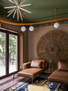 Фото интерьера зоны отдыха дома в стиле фьюжн