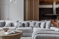 Фото интерьера зоны отдыха квартиры в современном стиле