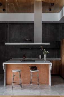 Фото интерьера кухни квартиры в современном стиле