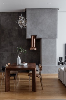 Фото интерьера столовой квартиры в современном стиле