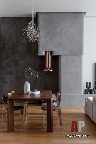 Фото интерьера столовой квартиры в современном стиле