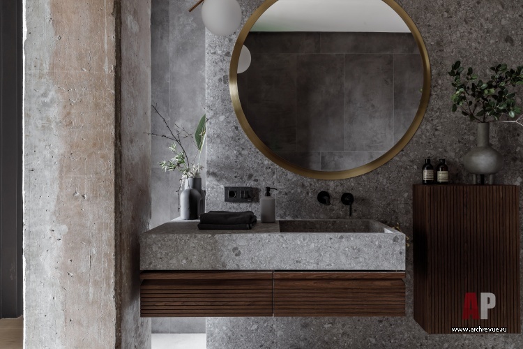 Фото интерьера санузла квартиры в современном стиле