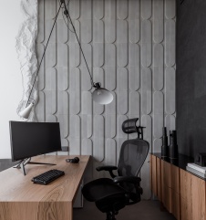 Фото интерьера кабинета квартиры в современном стиле