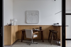 Фото интерьера кабинета квартиры в современном стиле