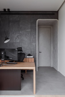 Фото интерьера кабинета квартиры в современном стиле