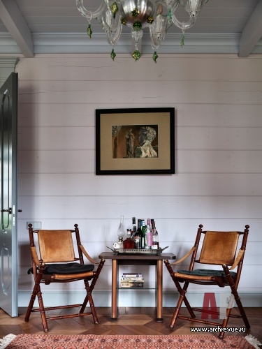 Фото интерьера кабинета дома в стиле неоклассика