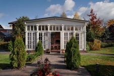 Фото беседки дома в стиле неоклассика